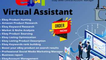 You will get Expert eBay Virtual Assistant, eBay SEO & Product Listing Specialist
