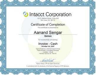 Intacct Bookkeeping