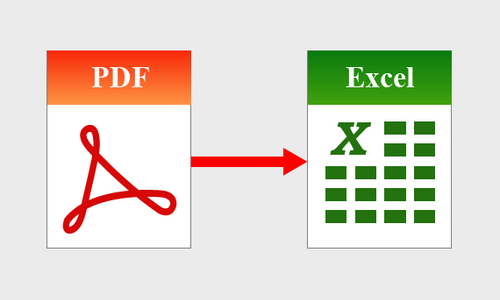 I can convert PDF files to Excel document