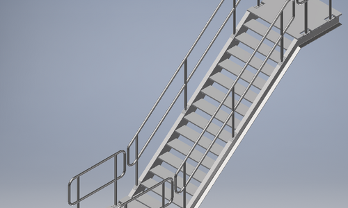 Stair modelling in Autodesk Inventor