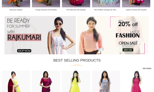 Online clothing E-commerce website