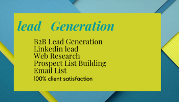I will do targeted LinkedIn lead generation , b2b lead generation