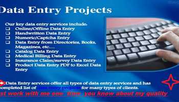 Looking for an experienced data entry expert