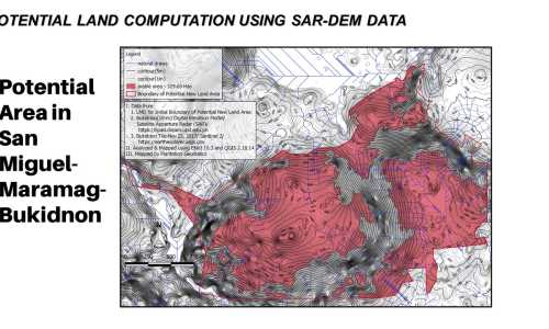 Potential Land Computation Using SAR-DEM data
