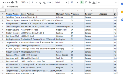 Data Extraction for Real Estate in Canada The client wanted a list of all the REITs in Canada and their vacant (to let) entities listed. The task involved scraping for the data from each of the respective websites and entering the data in a Google Spreadsheet. It was an engaging as well as a satisfactorily done project with all the needs met within the agreed timelines.