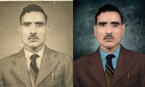 photo restoration and coloring