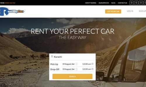 Pakistan’s first online car rental marketplace that provides a one-stop solution for vehicle rentals and related services 