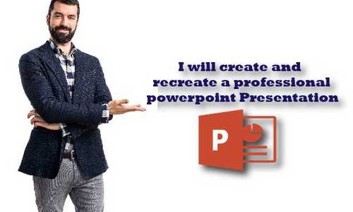 I will create and recreate a professional powerpoint presentation