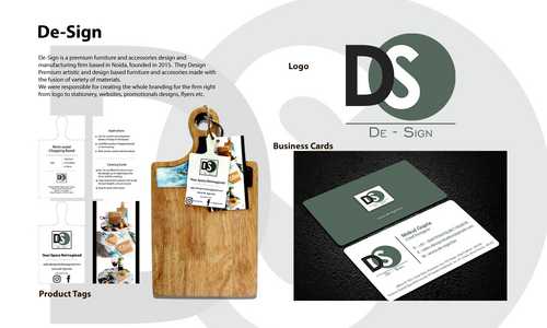 De-Sign is a premium furniture and accessories design and manufacturing rm based in Noida, founded in 2015. They Design Premium artistic and design based furniture and accesories made with the fusion of variety of materials. We were responsible for creating the whole branding for the firm right from logo to stationery, websites, promotionals designs, flyers etc.