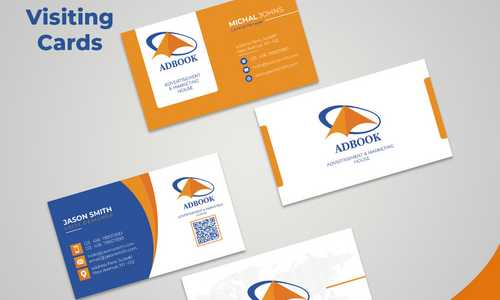 Visiting Cards of ADBOOK (Company Project)