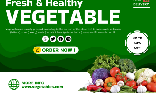 Poster Design of Vegetable Shop