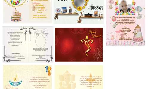 Birthday Invitation cards, Festive Greetings cards, Euology, Anniversary greeting card all designed in Adobe Illustrator and Photoshop.