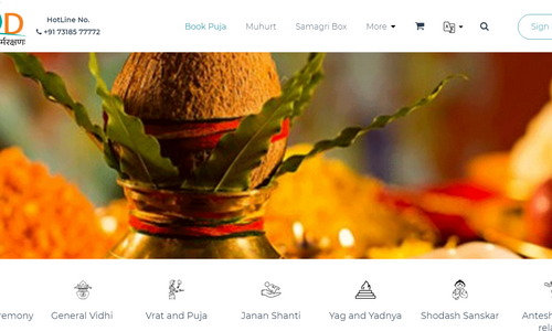 This is basically created for Booking Guruji online, here customer can book Puja online. Link: gurujiondemand.com