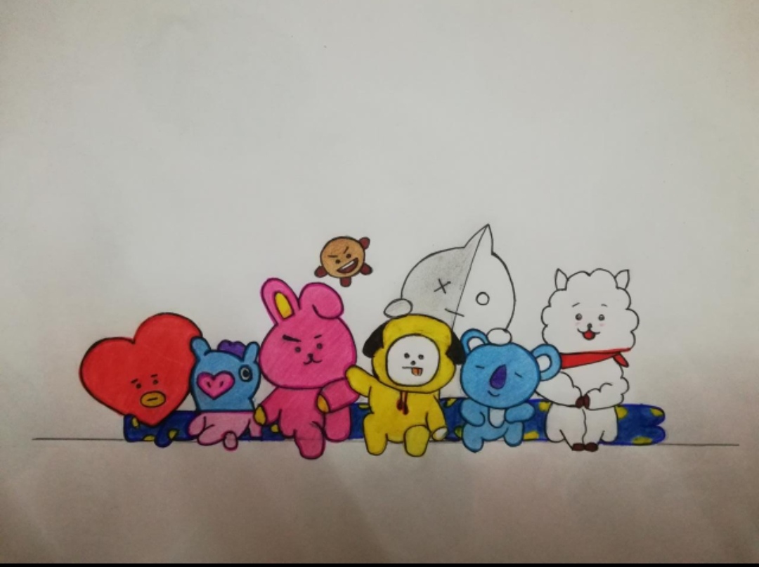 Drawings of bts bt21 - freelance service in Other